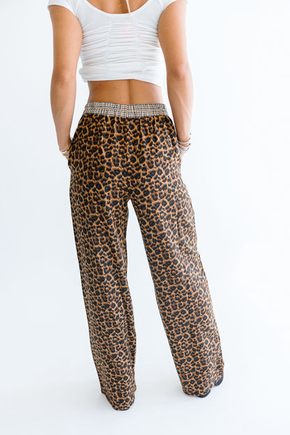 The Rowan Contrast Leopard Pants